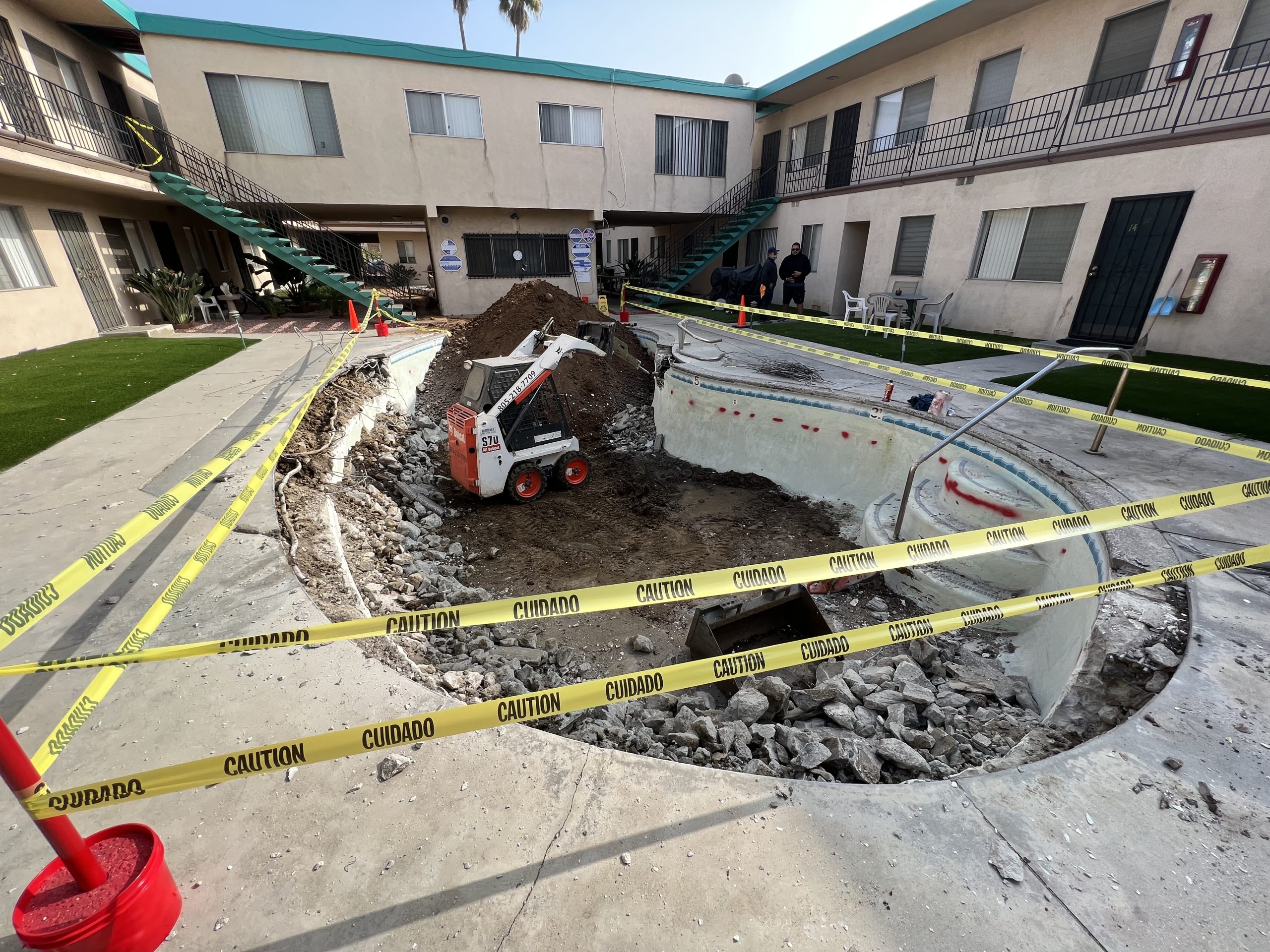 backyard makeover in Los Angeles